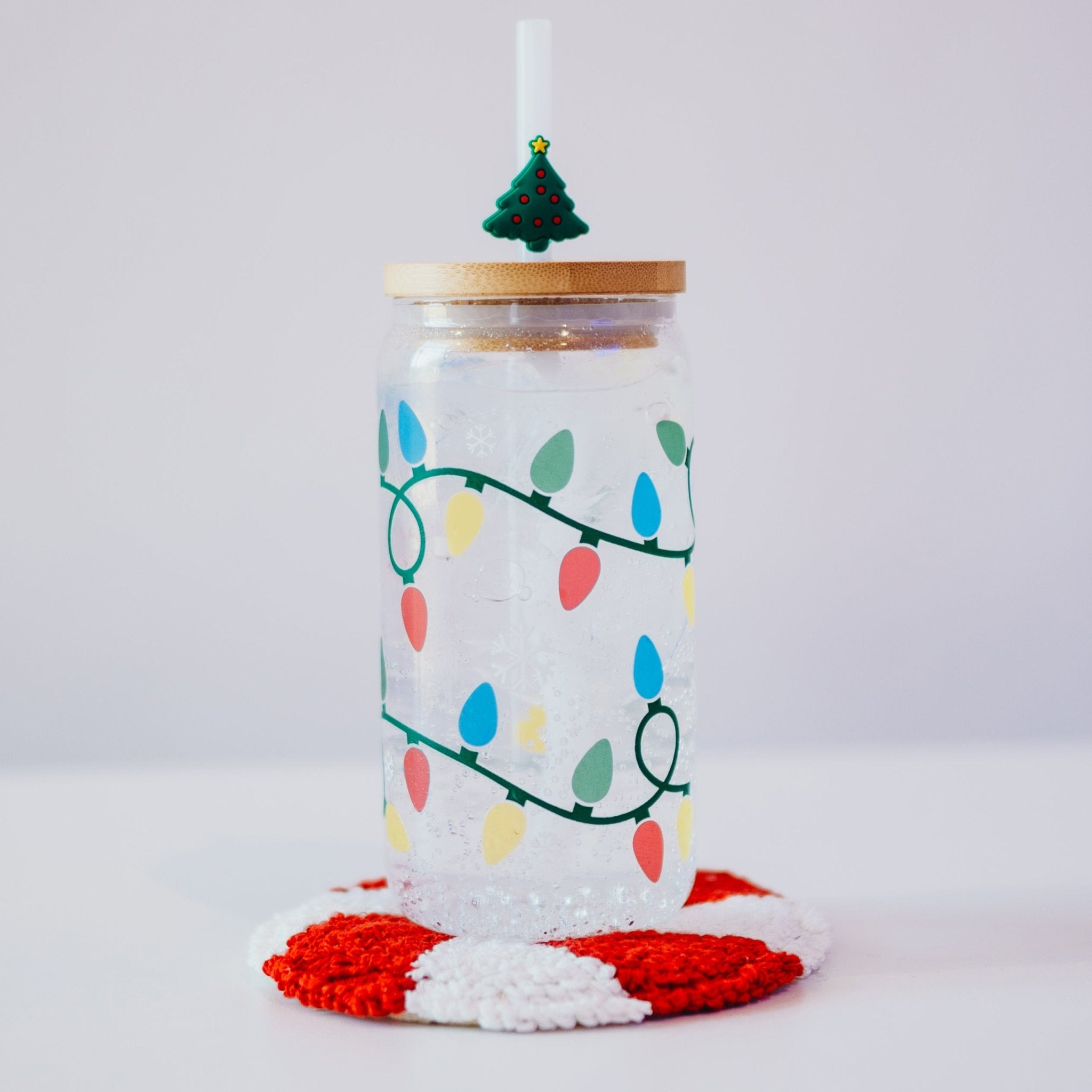 Color Changing Christmas Lights Cup with Lid and Straw - Sip Sip Hooray