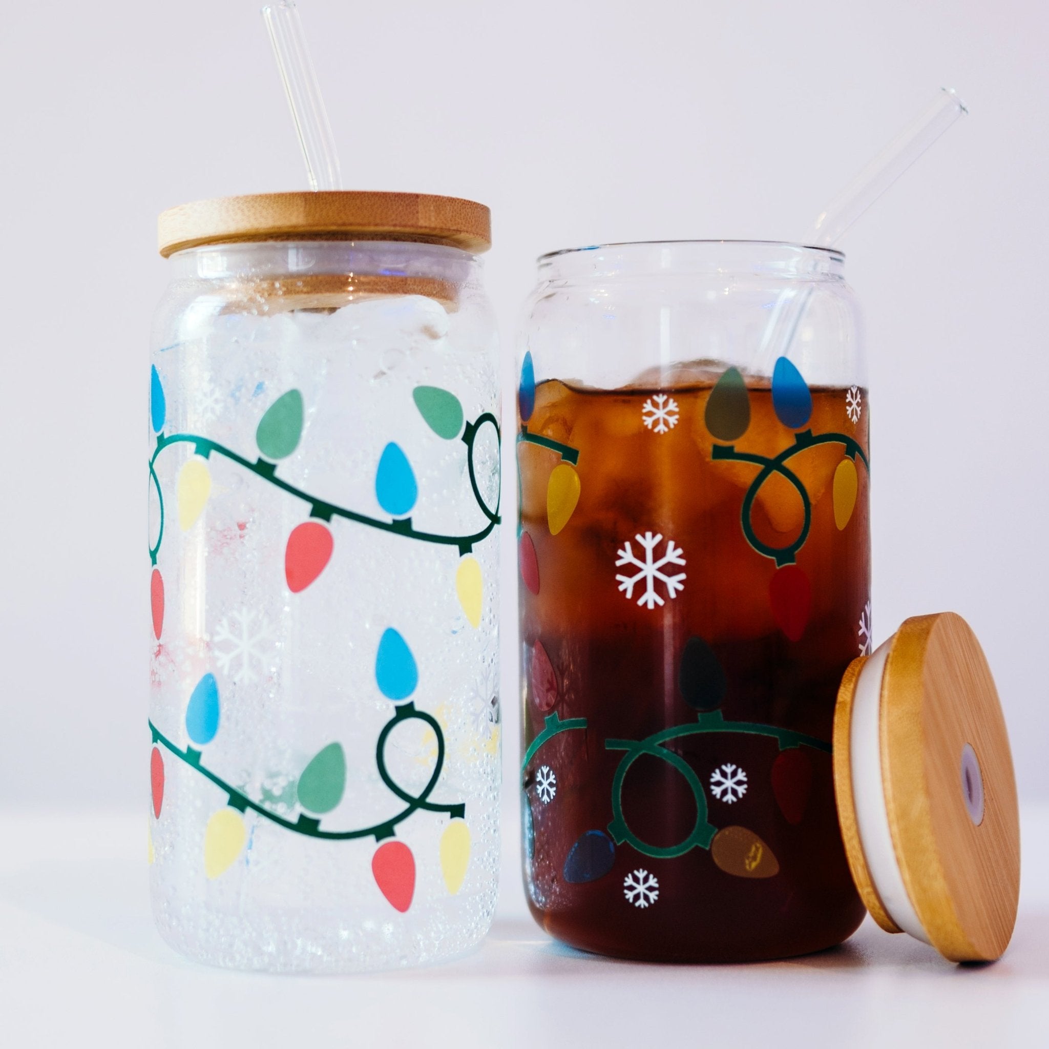Color Changing Christmas Lights Cup with Lid and Straw - Sip Sip Hooray