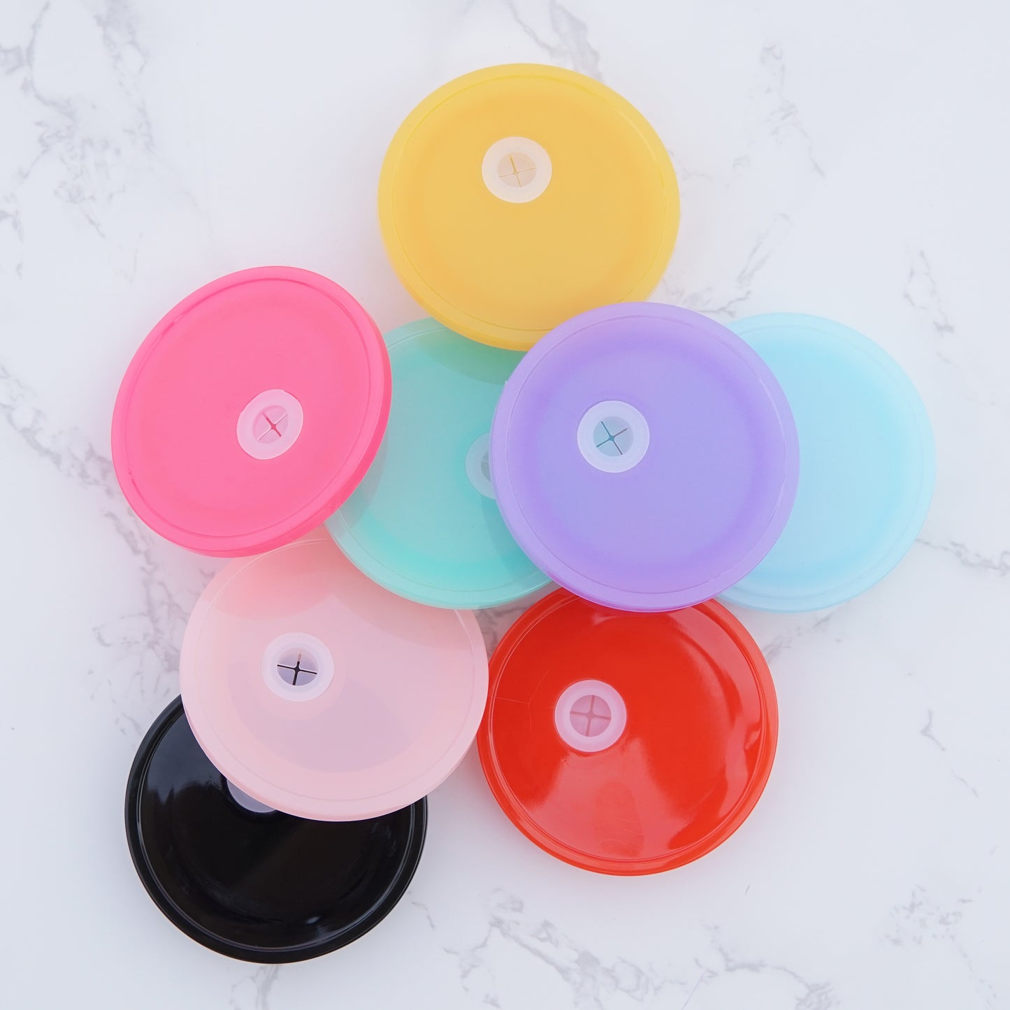 Acrylic Color Dishwasher Safe Lids for 16oz Cups