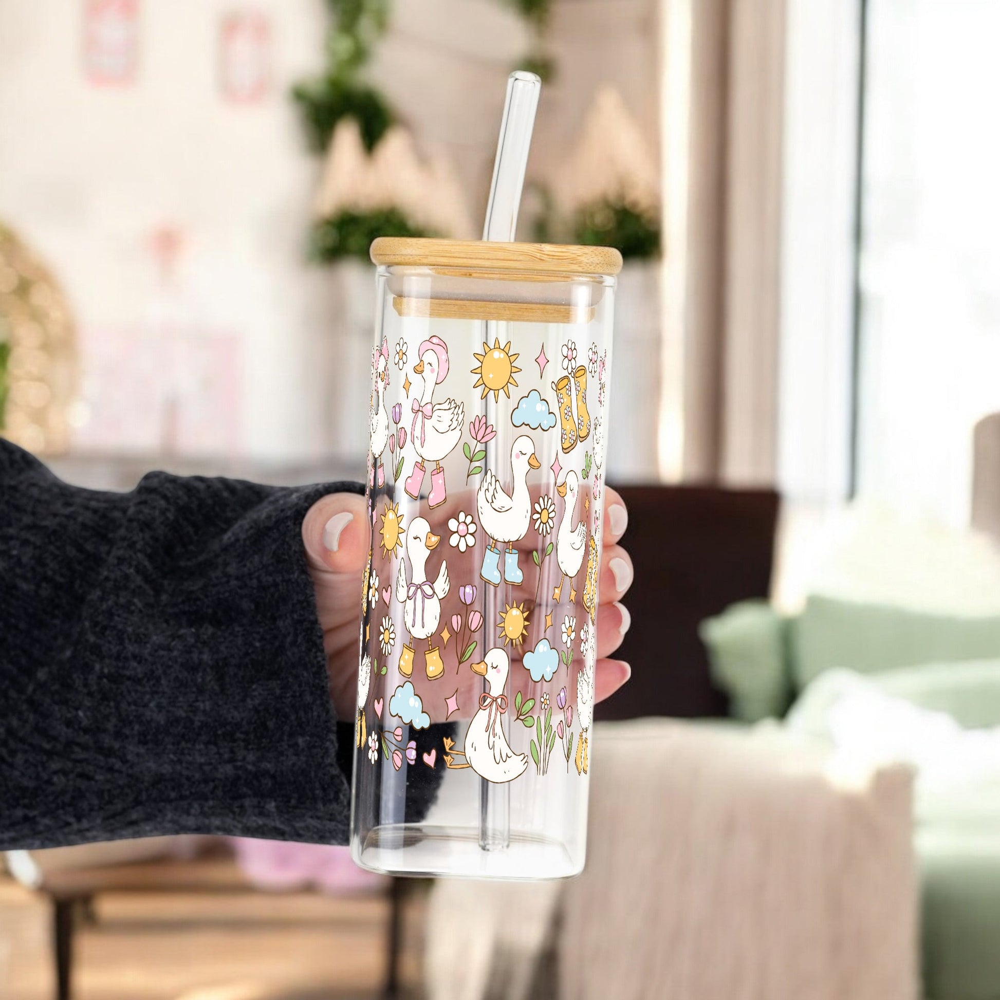 Cutie Cottage - Core Spring Goose Cup With Lid and Straw - Sip Sip Hooray