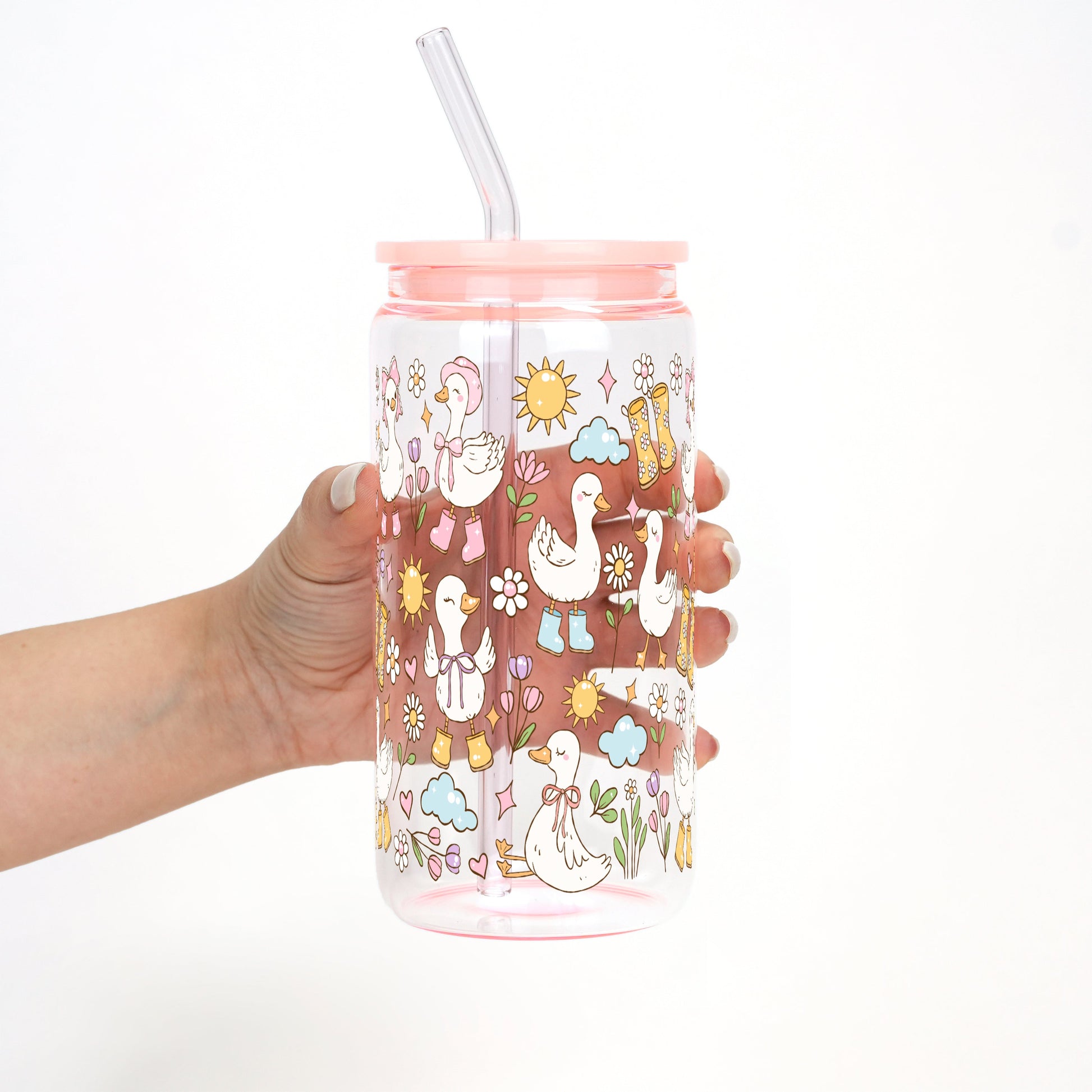 Cutie Cottage - Core Spring Goose Cup With Lid and Straw - Sip Sip Hooray