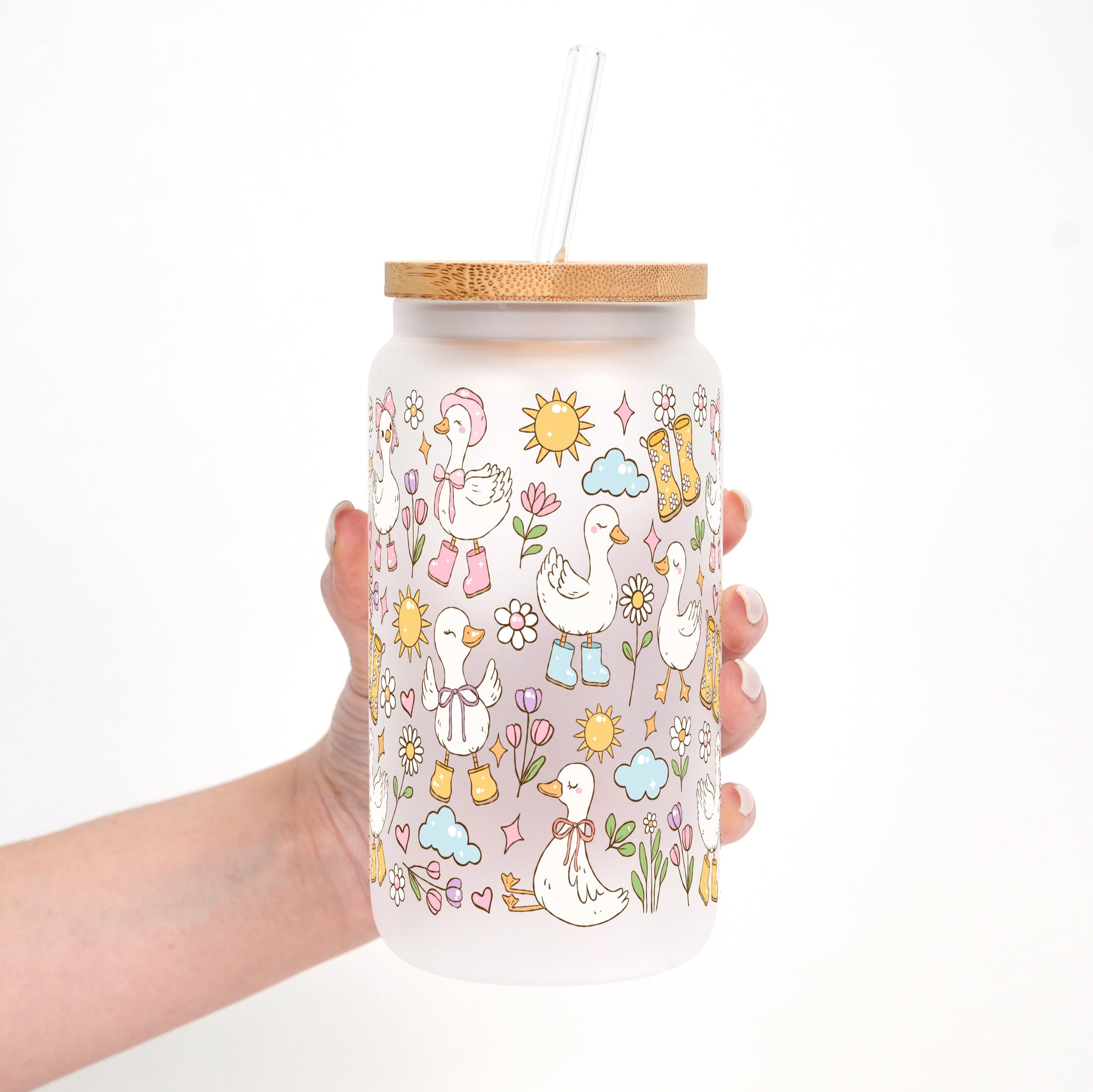 Cutie Cottage - Core Spring Goose Cup With Lid and Straw - Sip Sip Hooray