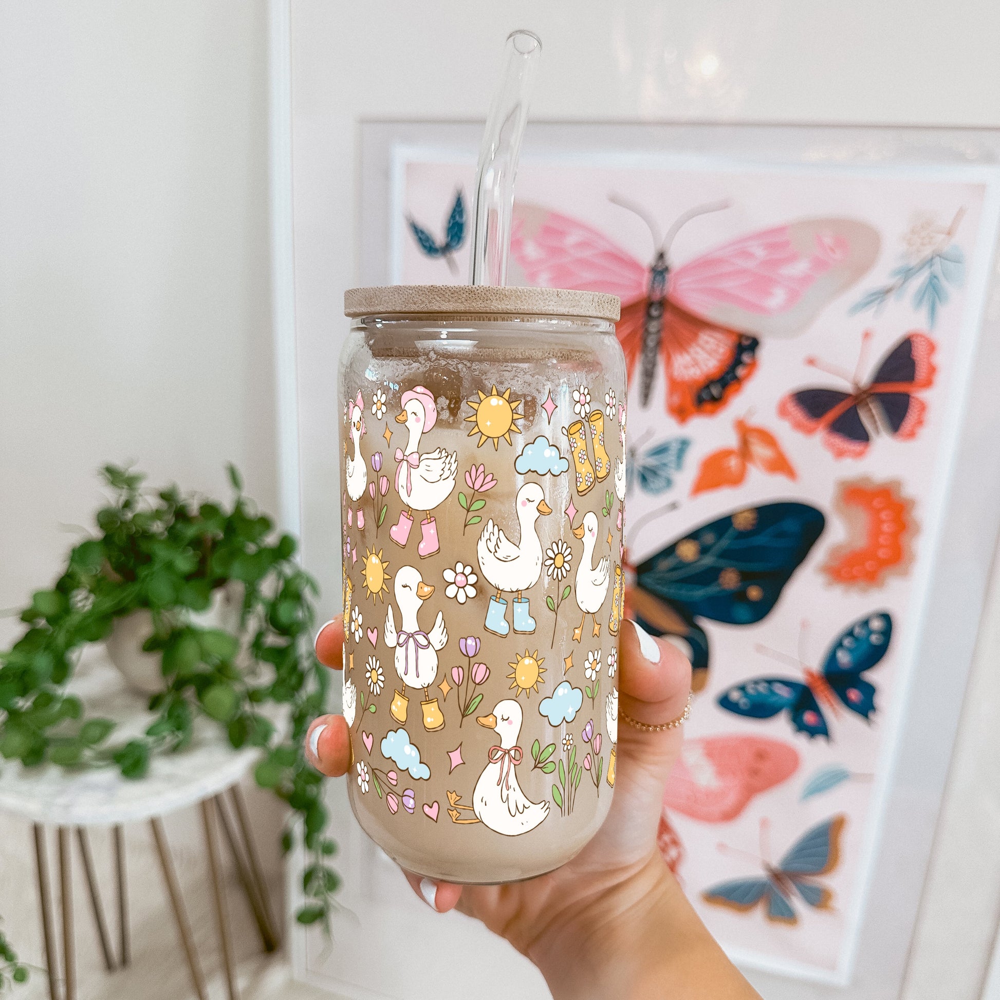 Cutie Cottage - Core Spring Goose Cup With Lid and Straw - Sip Sip Hooray