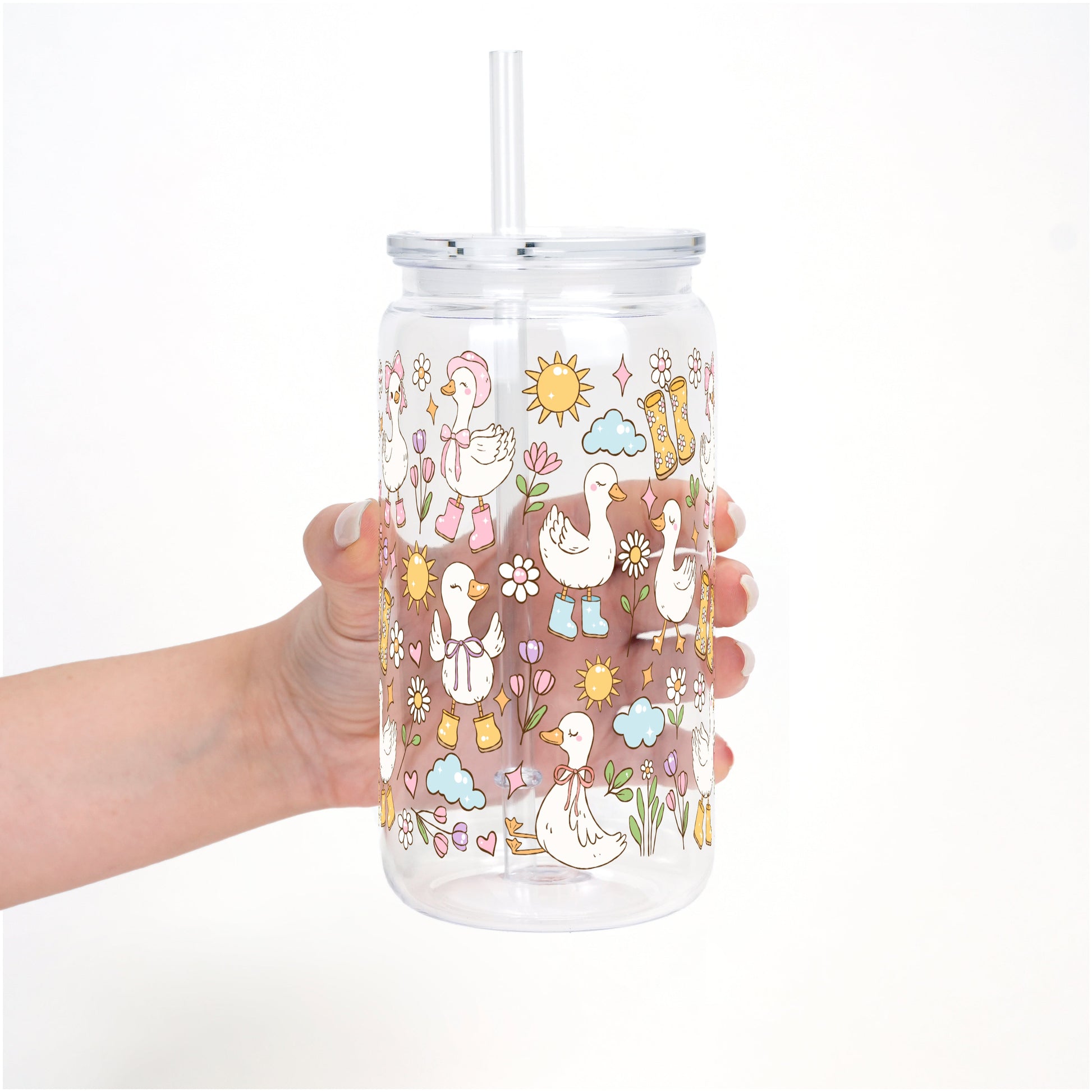 Cutie Cottage - Core Spring Goose Cup With Lid and Straw - Sip Sip Hooray