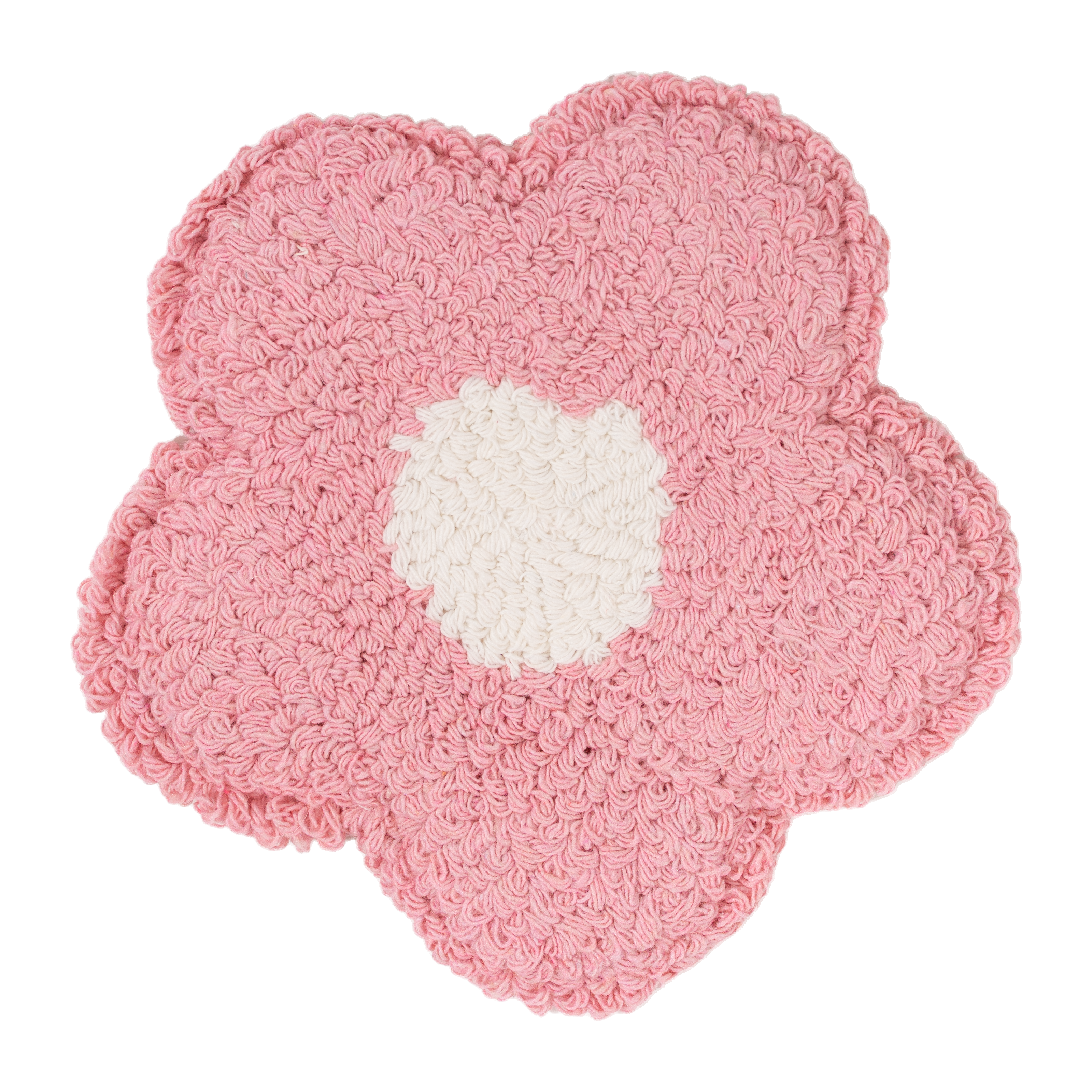 Daisy Mug Rug Tufted Coaster