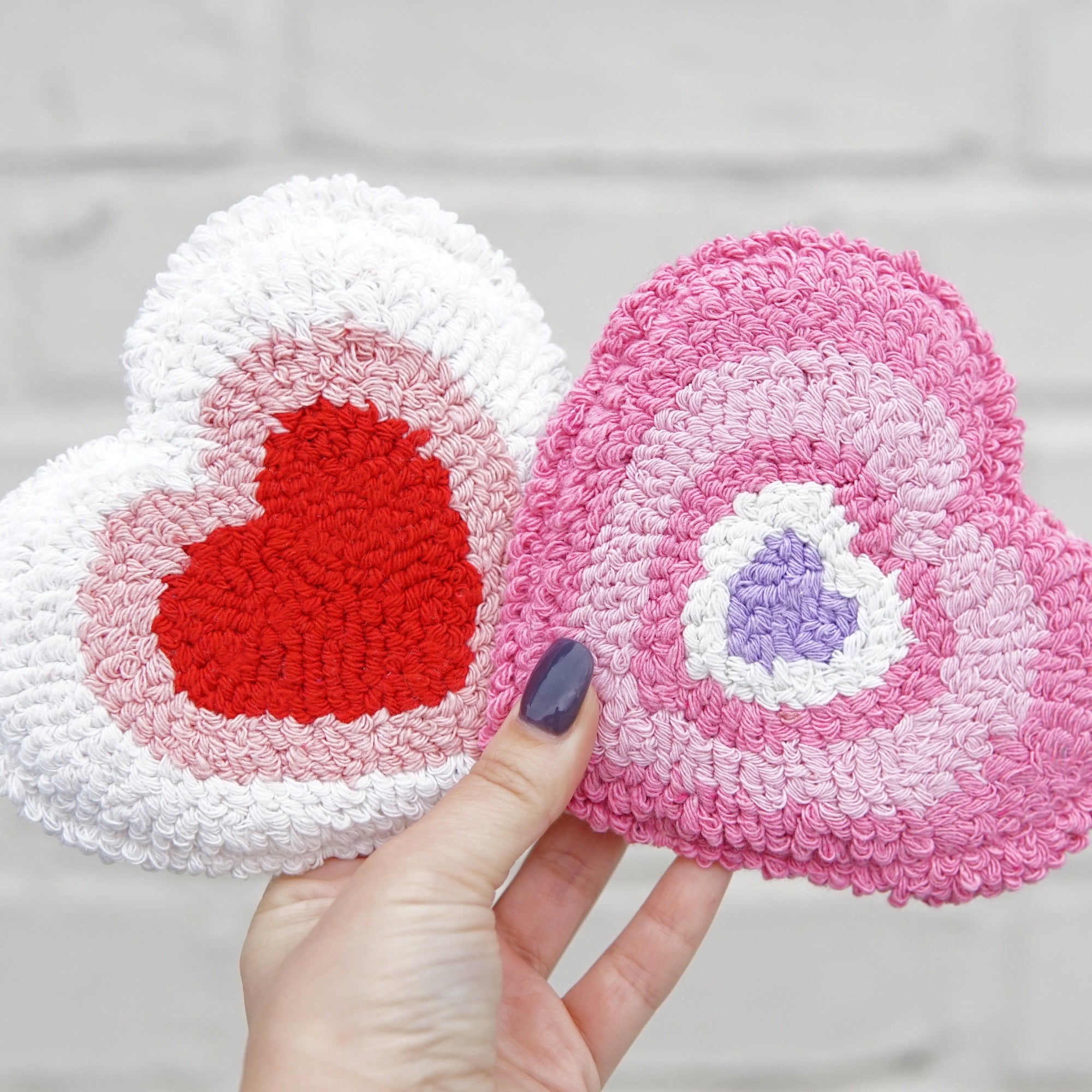 Heart Mug Rug Coasters - Sip Sip Hooray