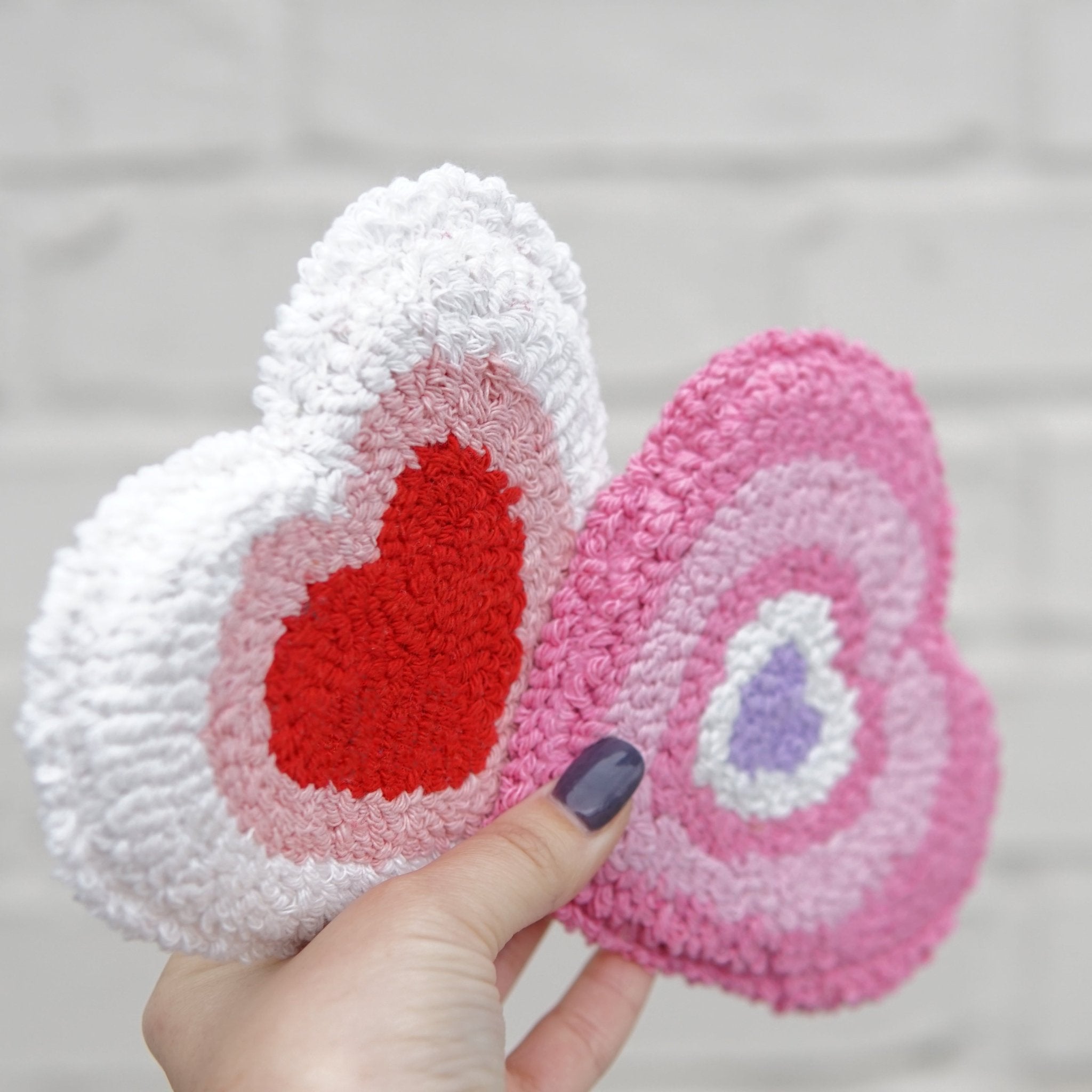 Heart Mug Rug Coasters - Sip Sip Hooray