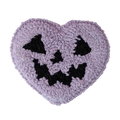 Purple Pumpkin Mug Rug, Tufted Coaster, Halloween Coffee Bar Decor
