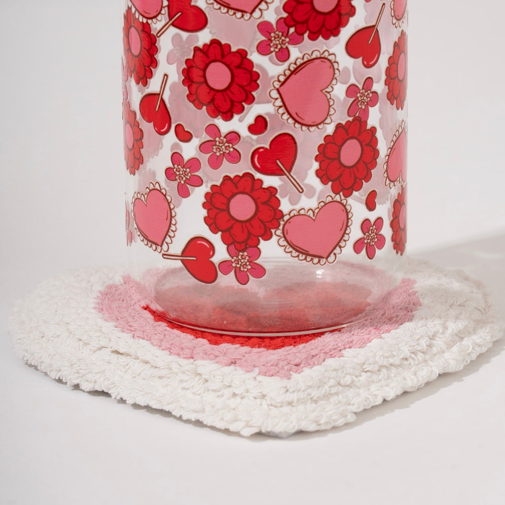 Heart Mug Rug Coasters