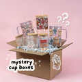 Mystery Box of Assorted Cups and Tumblers with Lids and Straws, Intuitive Scoops, 16oz, 17oz, and 40oz