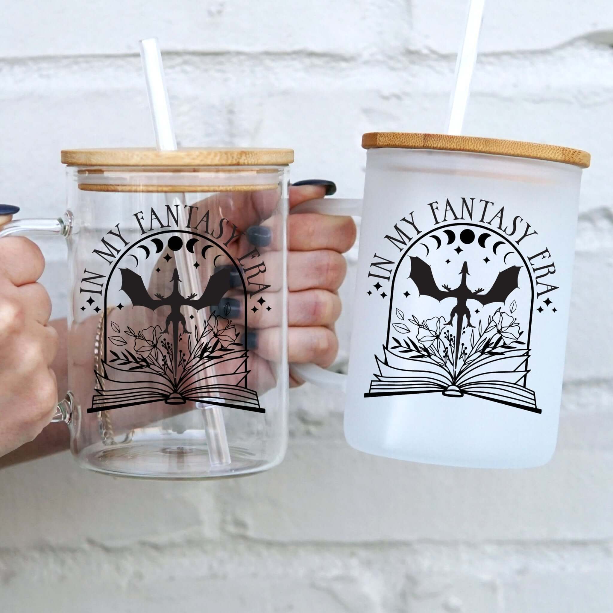 In My Fantasy Era 17oz Mug With Lid and Straw