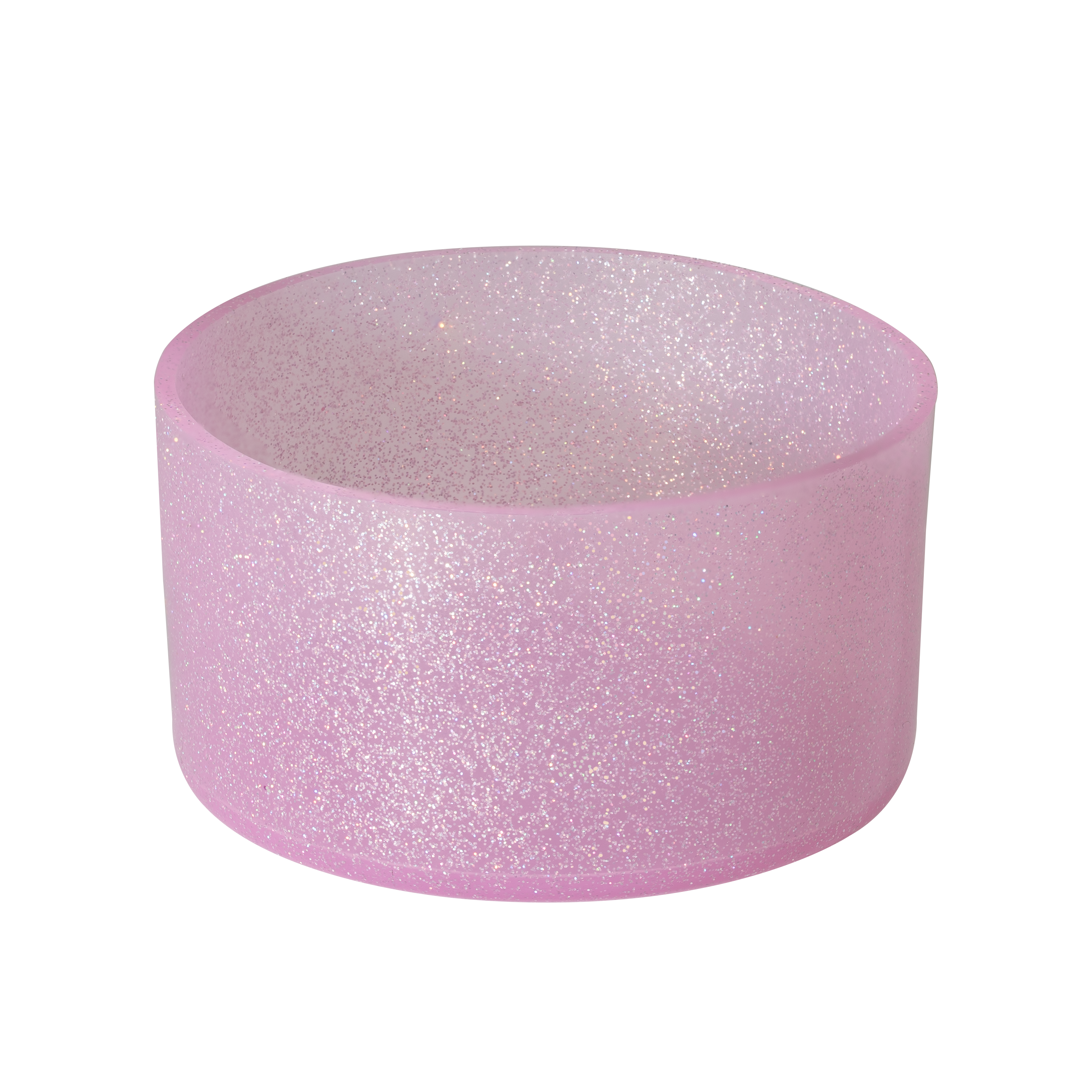 Light Pink Glitter Silicone Boot Cover, Universal Bottom Protector for 32oz & 40oz Tumblers