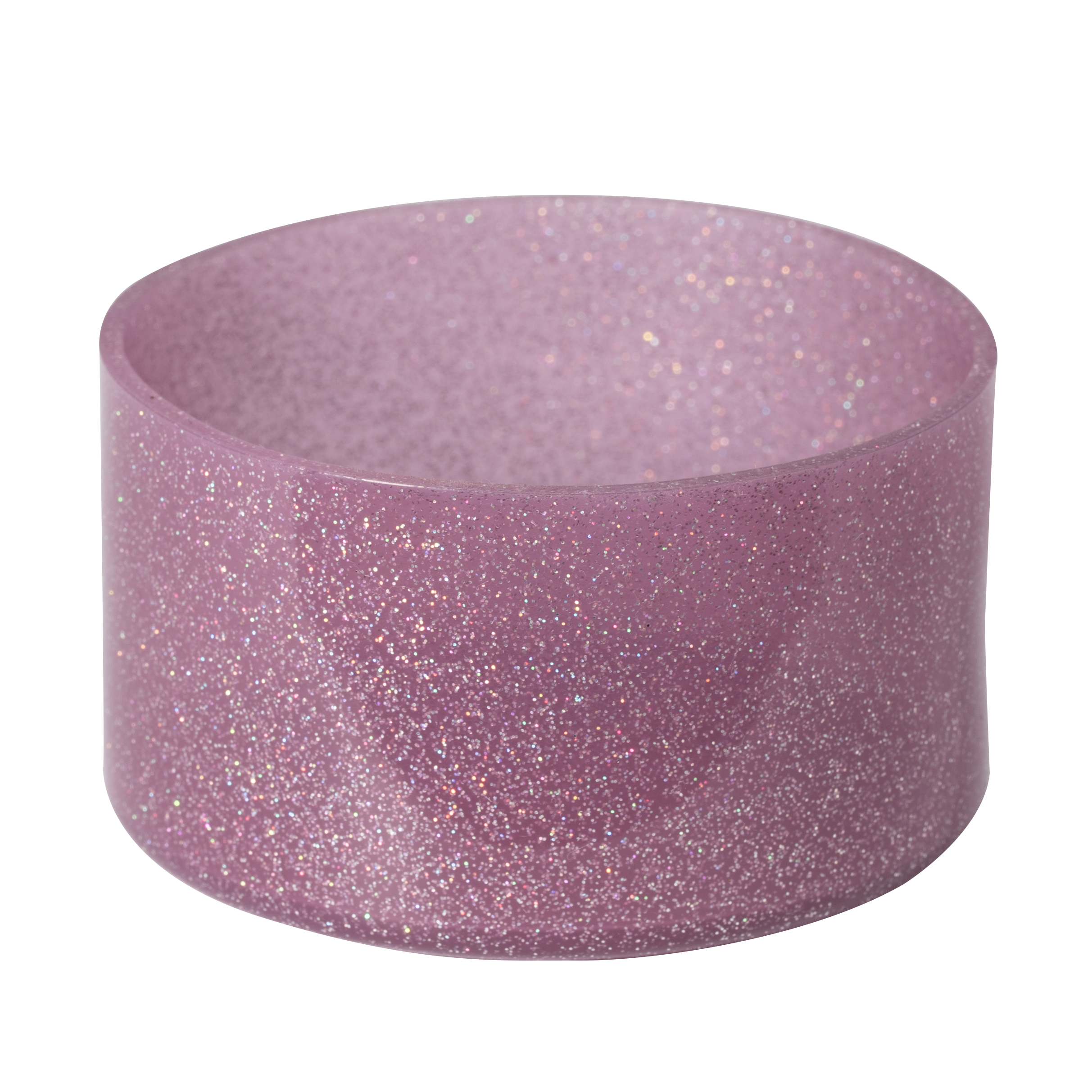 Purple Glitter Silicone Boot Cover, Universal Bottom Protector for 32oz & 40oz Tumblers
