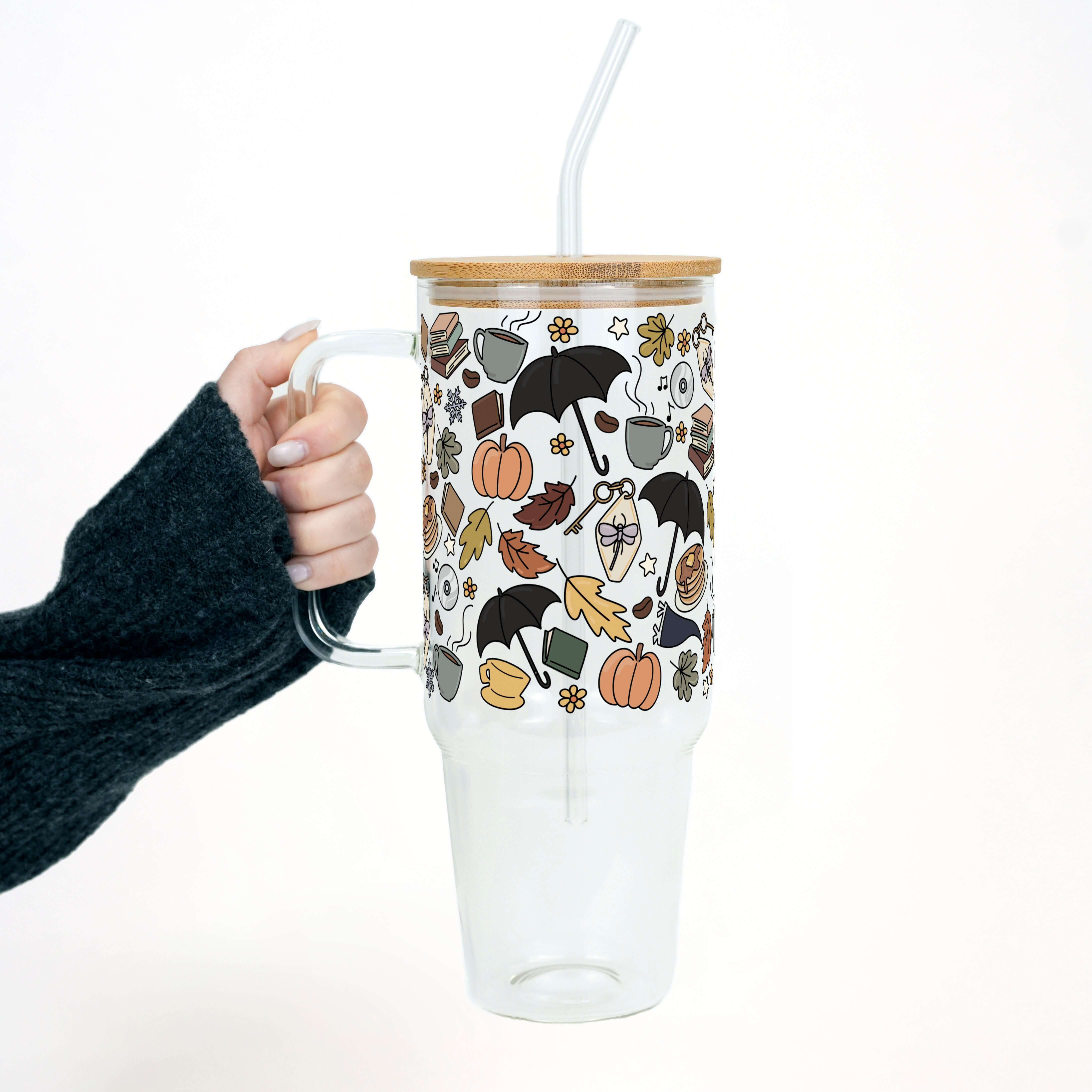 Fall Girls Tumbler With Lid and Straw