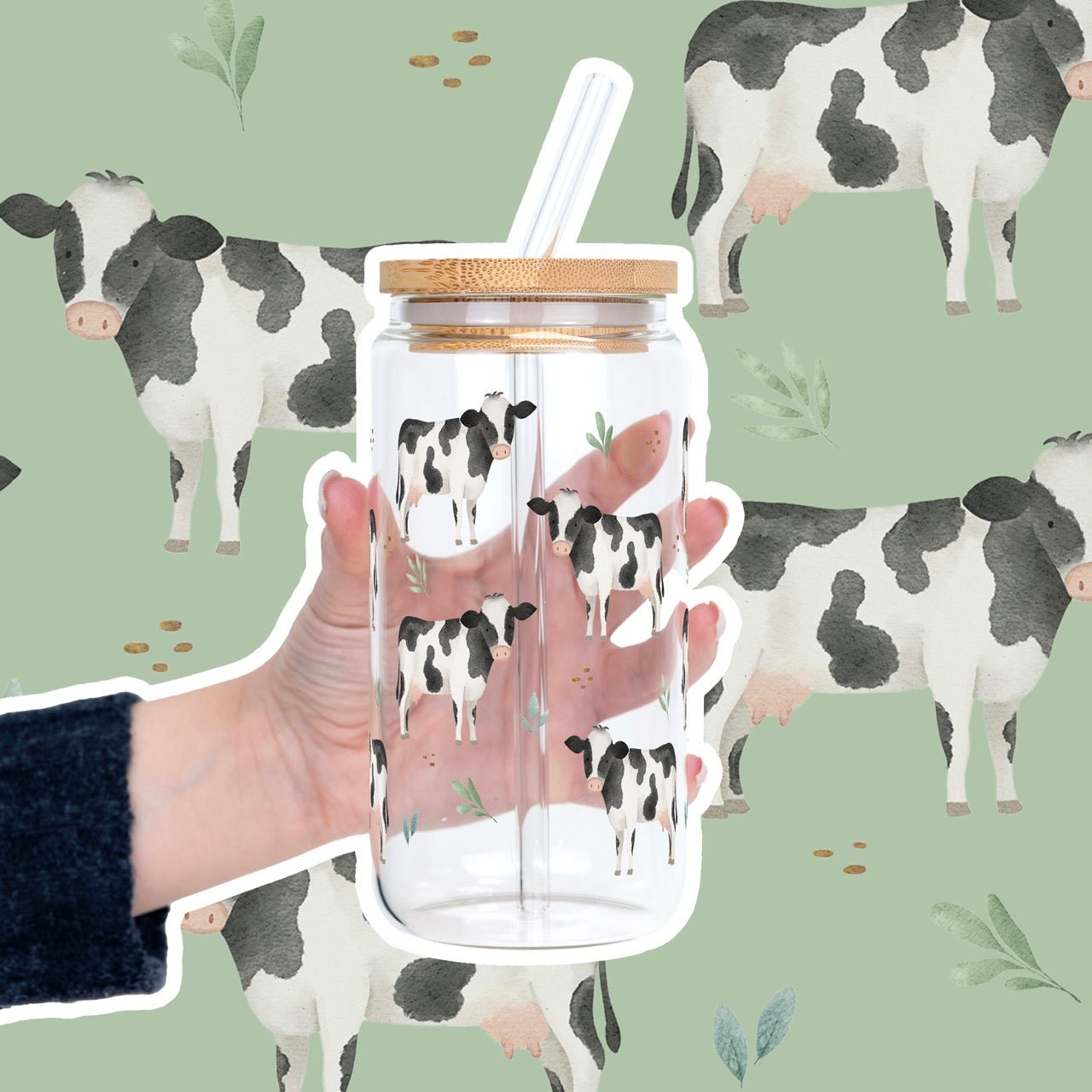 Pasture Perfect Cow Cup With Lid and Straw - Sip Sip Hooray