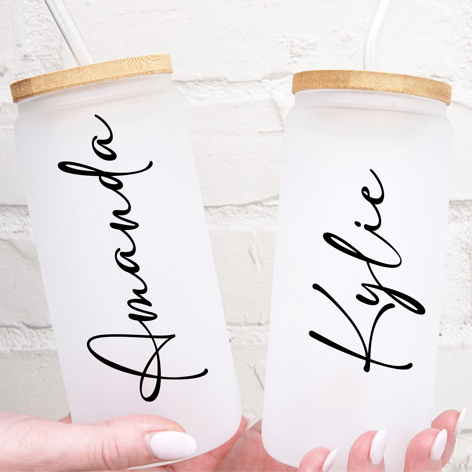 Personalized Name Cup with Lid and Straw - Sip Sip Hooray