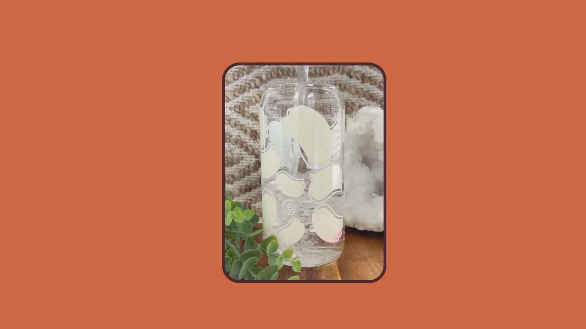 Load video: Color Changing Halloween Ghosts 16oz Glass Can With Lid and Straw from Sip Sip Hooray – Tumblers