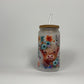 Highland Cow 16oz Glass Can Cup With Lid And Straw