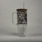 Flower Affirmation 40oz Tumbler with Lid and Straw