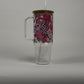 Pink Groovy Retro 40oz Glass Tumbler With Lid and Straw