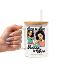 Born To Read Glass Cup, Mug & Tumbler with Lid and Straw
