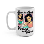 Born To Read Glass Cup, Mug & Tumbler with Lid and Straw