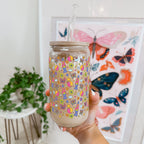 Groovy Lava Lamp Glass Cup, Mug & Tumbler with Lid and Straw