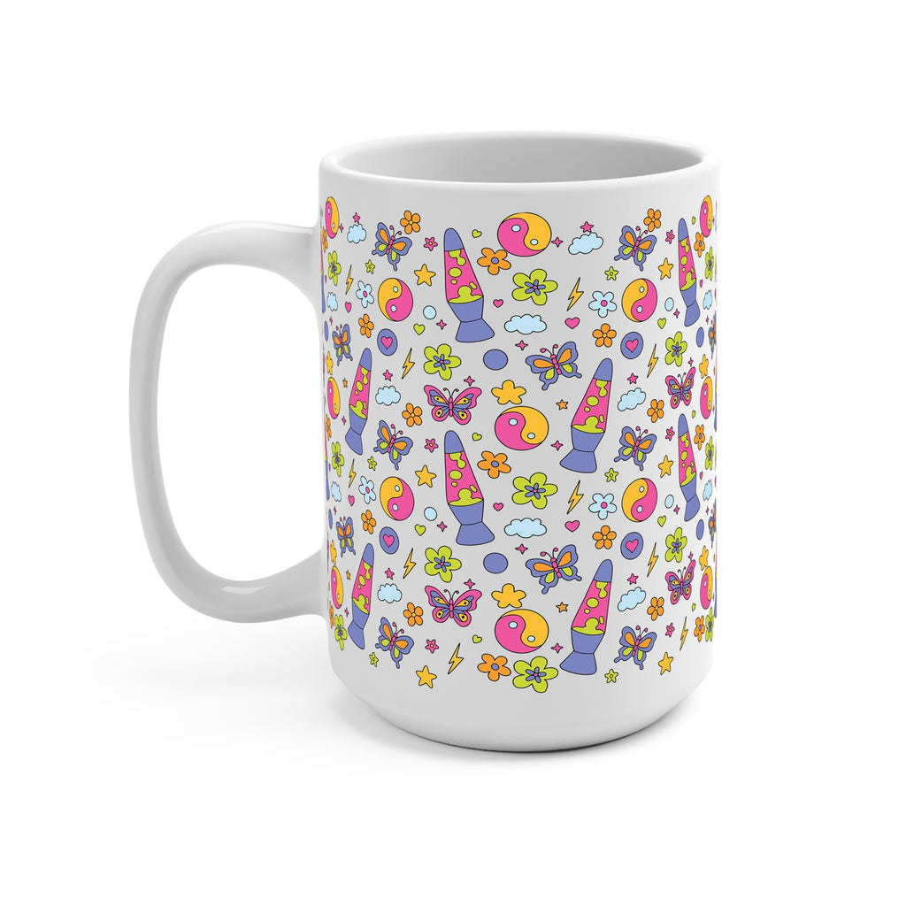 Groovy Lava Lamp Glass Cup, Mug & Tumbler with Lid and Straw