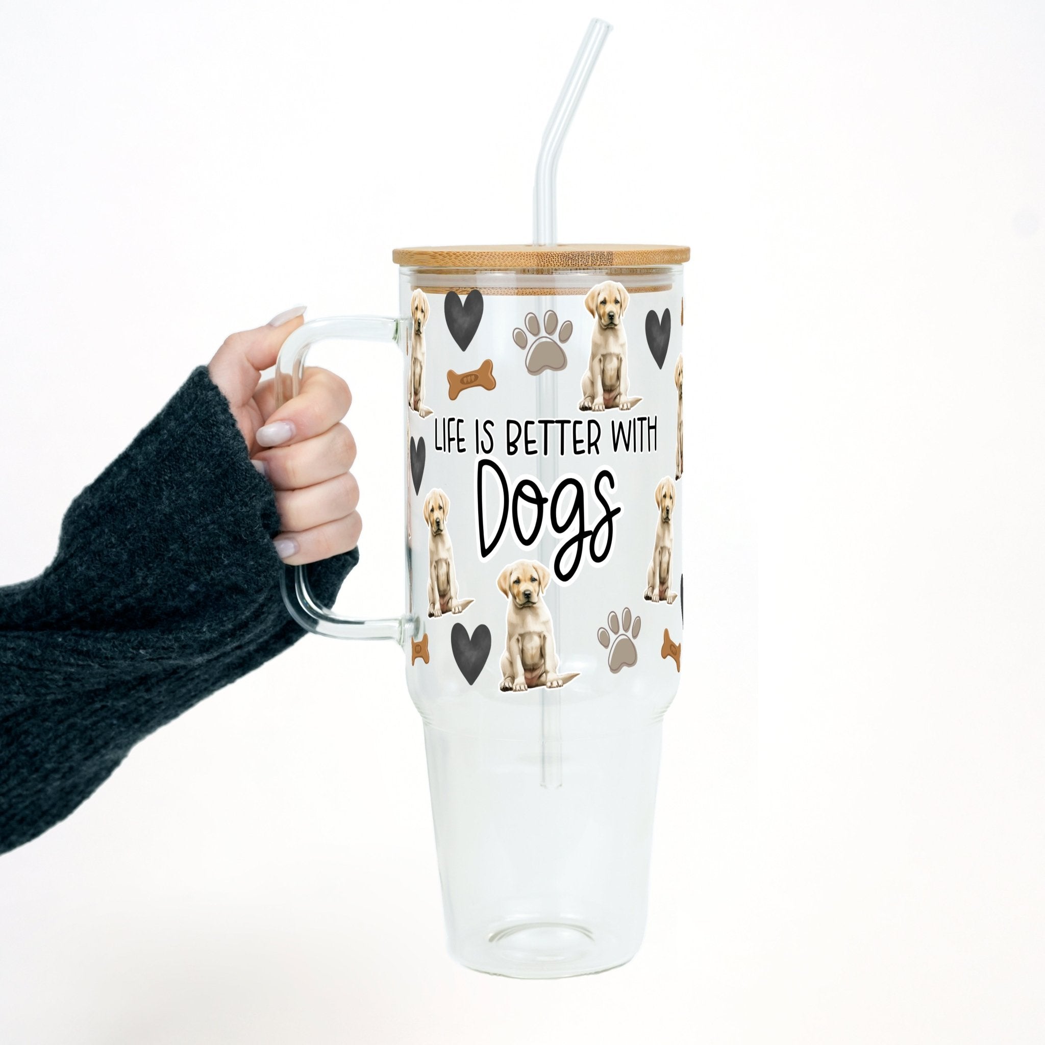 Select Your Dog Breed Cup, Life Is Better With Dogs Tumbler With Lid and Straw - Sip Sip Hooray