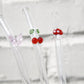 Glass Straws with Glass Straw Charms