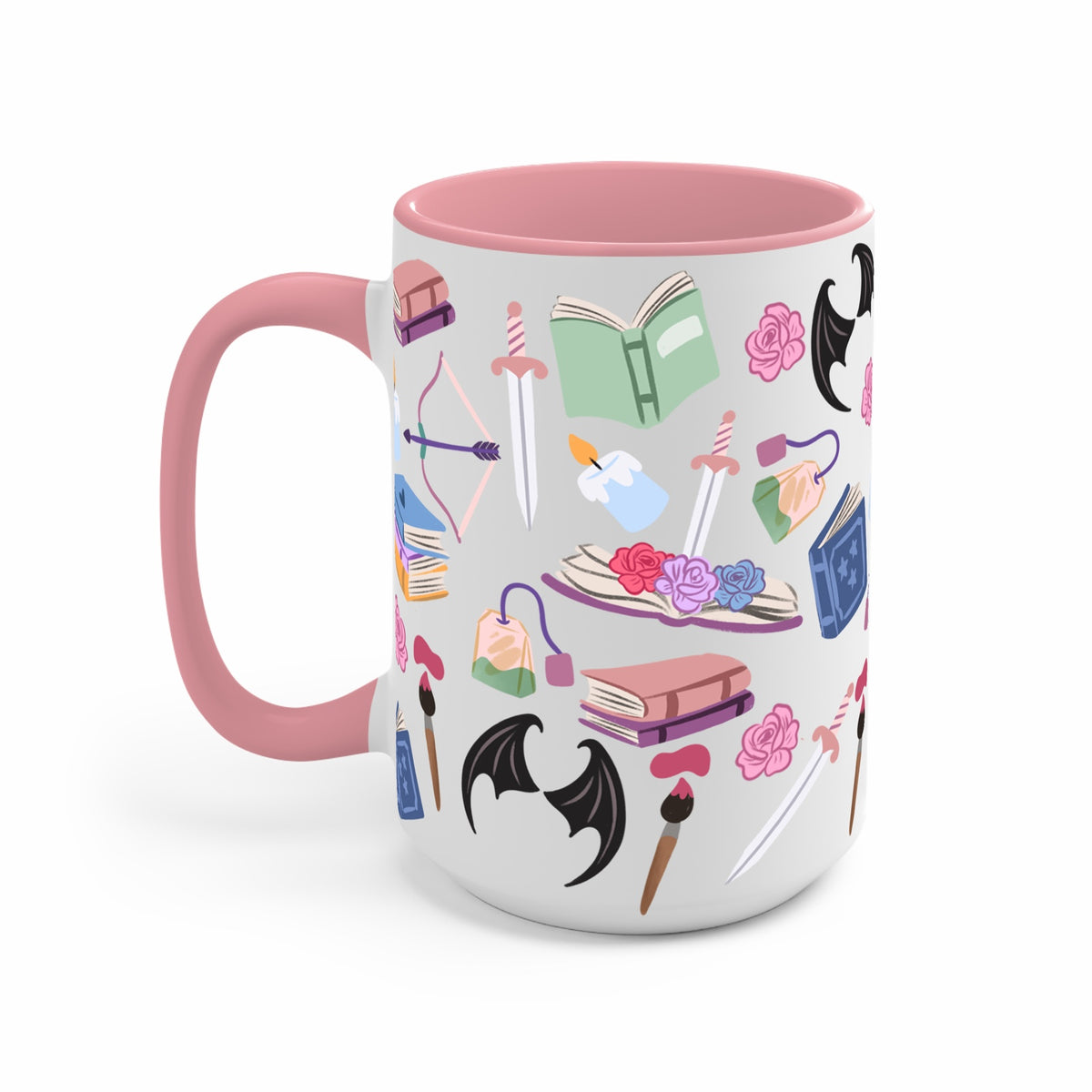 Night Court Fantasy Glass Cup, Mug & Tumbler with Lid and Straw
