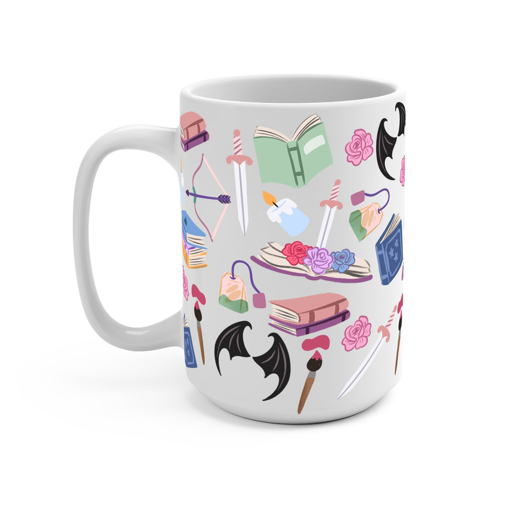 Bat Fantasy Glass Cup, Mug & Tumbler with Lid and Straw