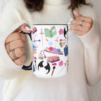 Bat Fantasy Glass Cup, Mug & Tumbler with Lid and Straw