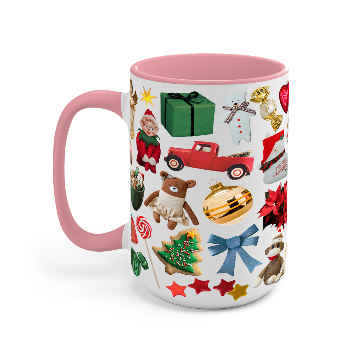 Christmas Trinkets Glass Cup, Mug & Tumbler with Lid and Straw