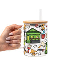 Rebuilding Together: New Orleans Glass Cup, Mug & Tumbler with Lid and Straw