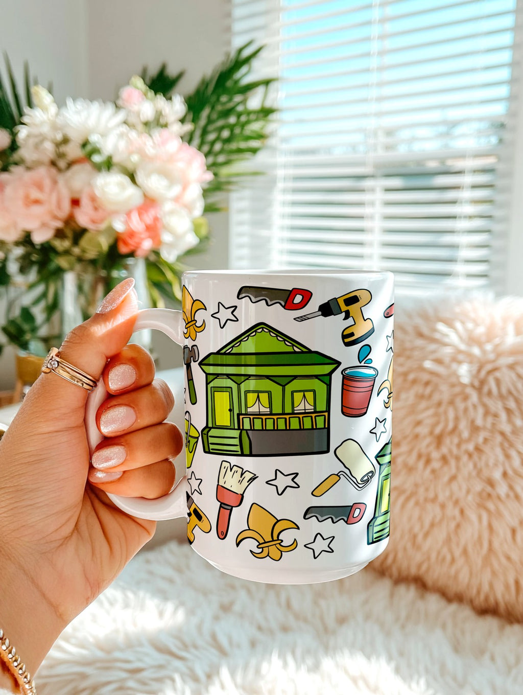 Rebuilding Together: New Orleans Glass Cup, Mug & Tumbler with Lid and Straw