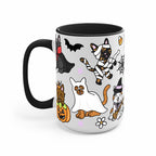 Spooky Cats Glass Cup, Mug & Tumbler with Lid and Straw