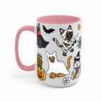 Spooky Cats Glass Cup, Mug & Tumbler with Lid and Straw