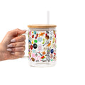 Trinket Core Glass Cup, Mug & Tumbler with Lid and Straw