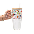 Trinket Core Glass Cup, Mug & Tumbler with Lid and Straw