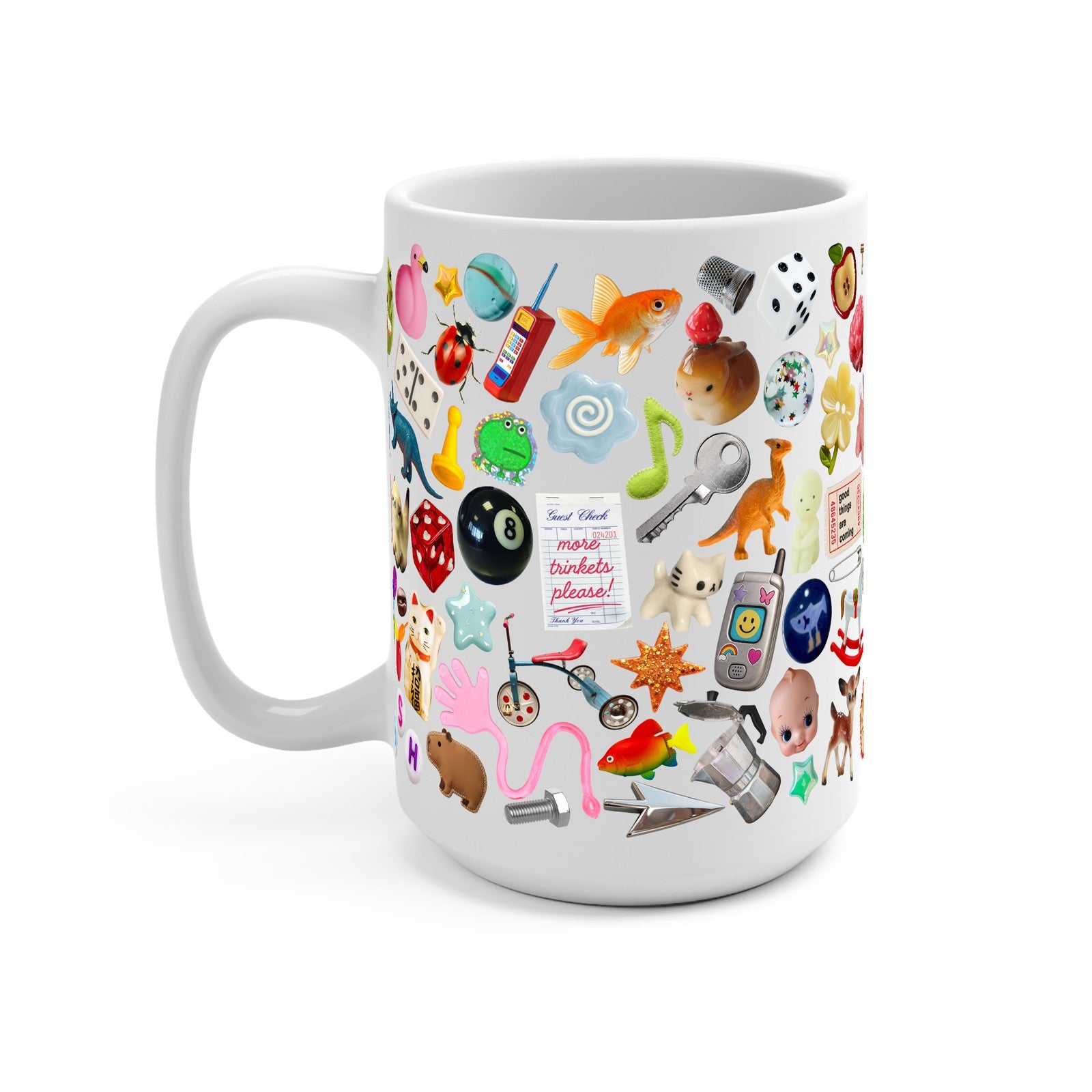 Trinket Core Glass Cup, Mug & Tumbler with Lid and Straw