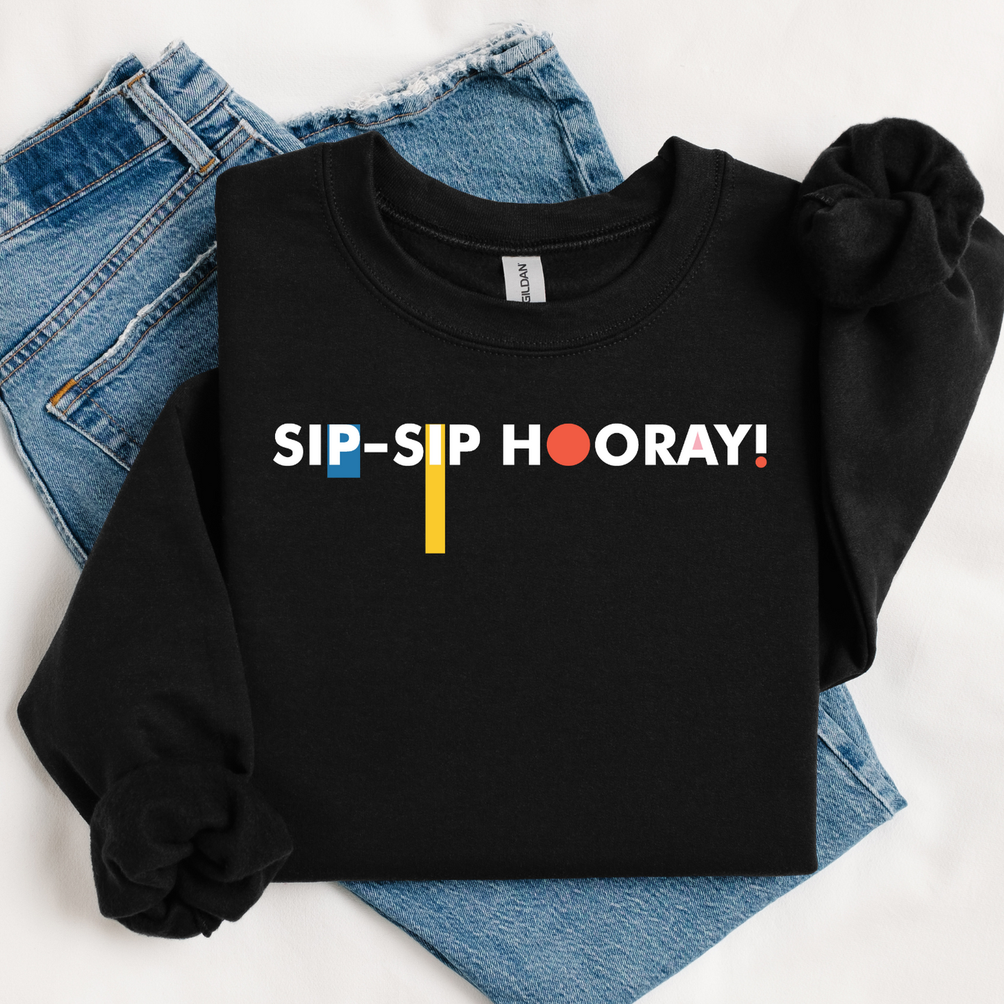 Black Sip-Sip Hooray Sweater