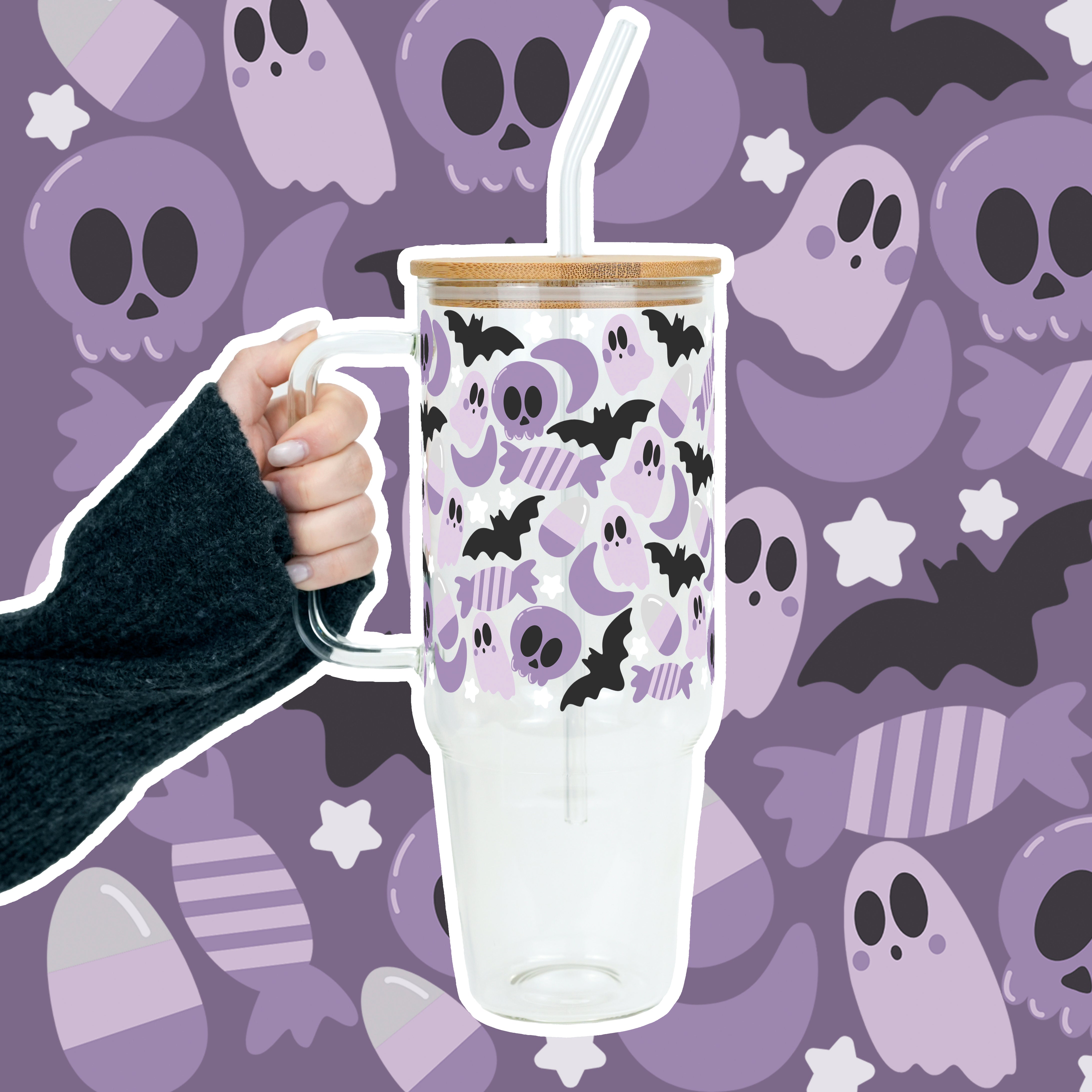 Sweet & Spooky 40oz Tumbler with Lid and Straw