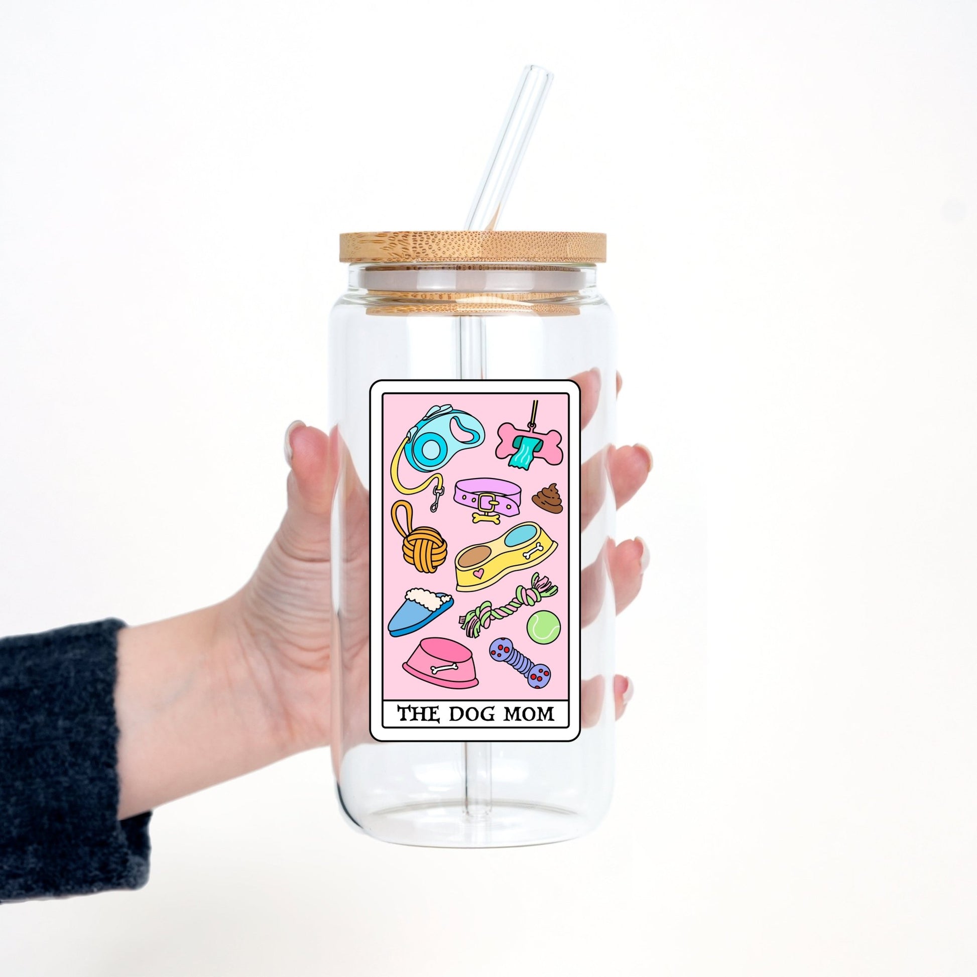 The Dog Mom Tarot Cup With Lid and Straw - Sip Sip Hooray