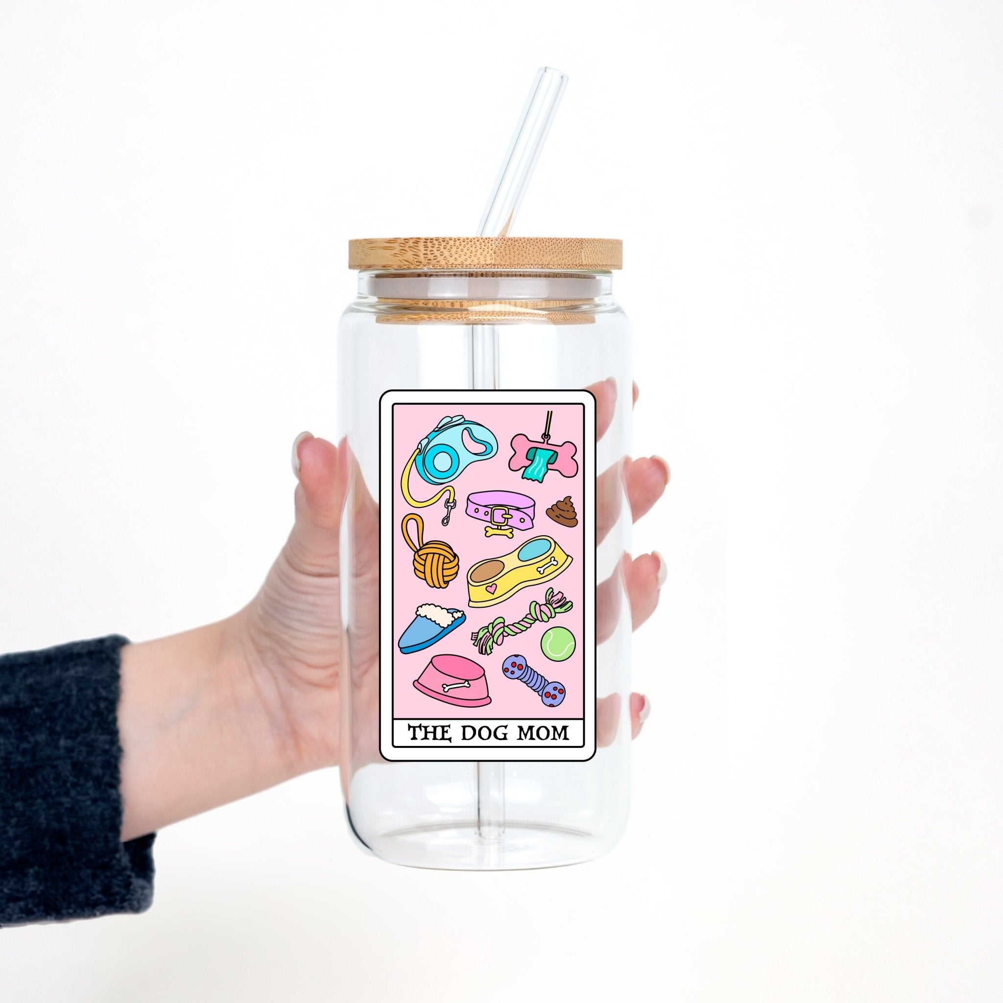 The Dog Mom Tarot Cup With Lid and Straw - Sip Sip Hooray