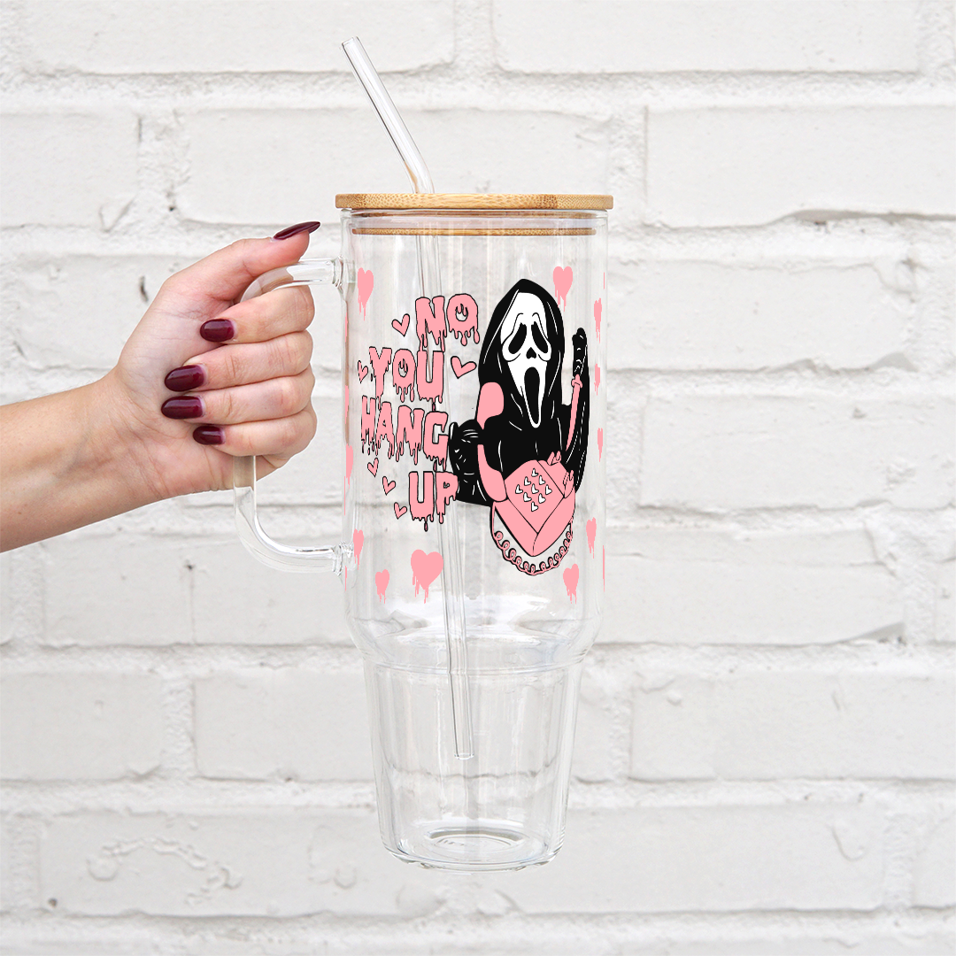 Scream Halloween 40oz Tumbler with Lid and Straw